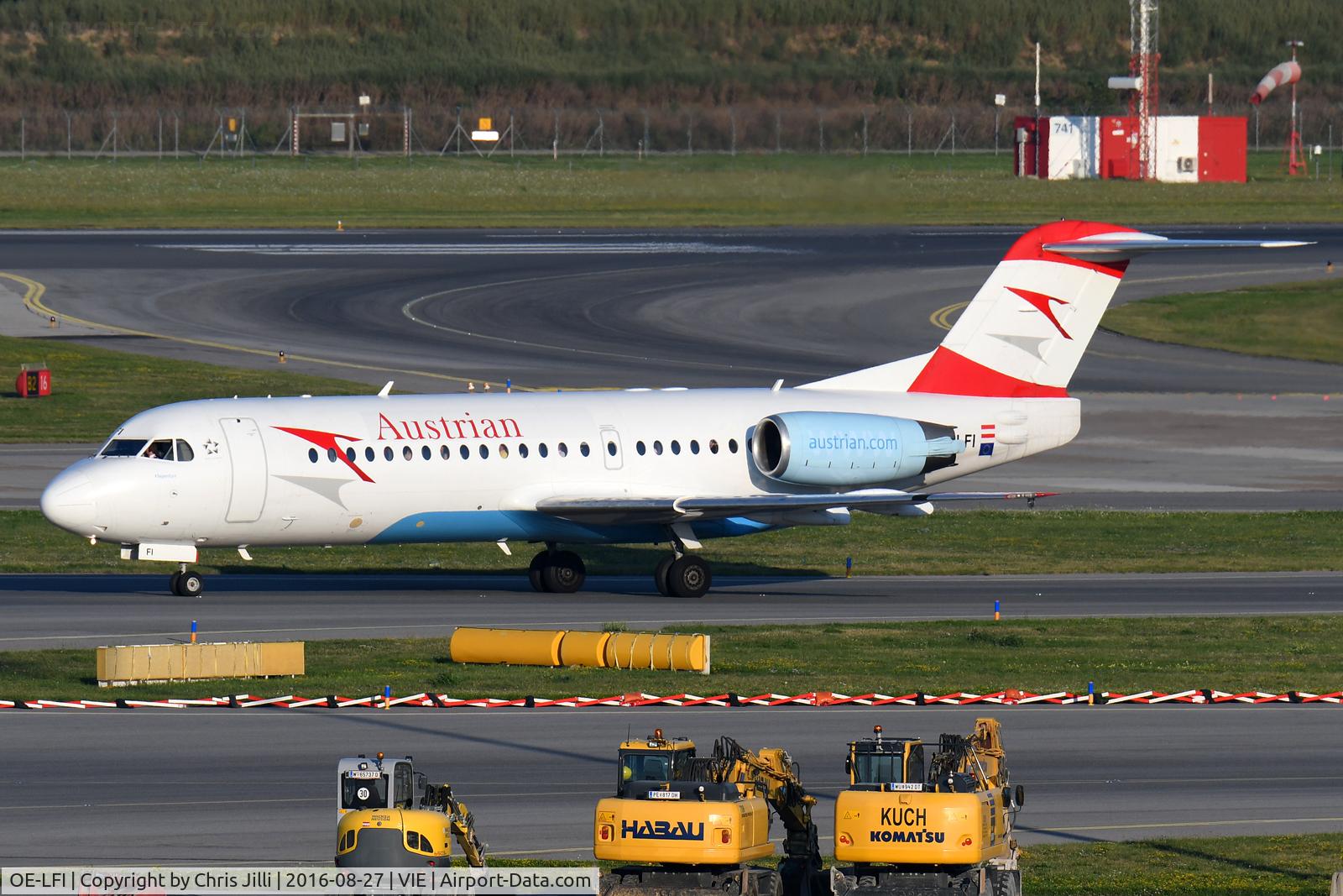 OE-LFI, 1995 Fokker 70 (F-28-0070) C/N 11529, Austrian