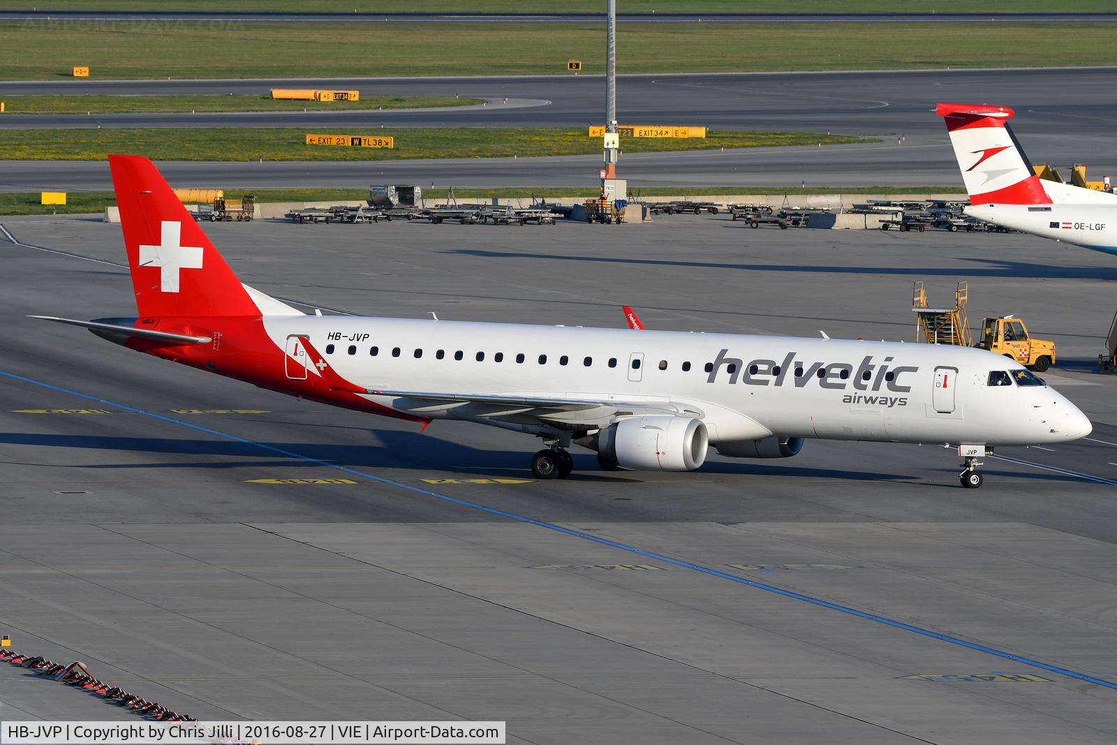HB-JVP, 2010 Embraer 190LR (ERJ-190-100LR) C/N 19000387, Helvetic