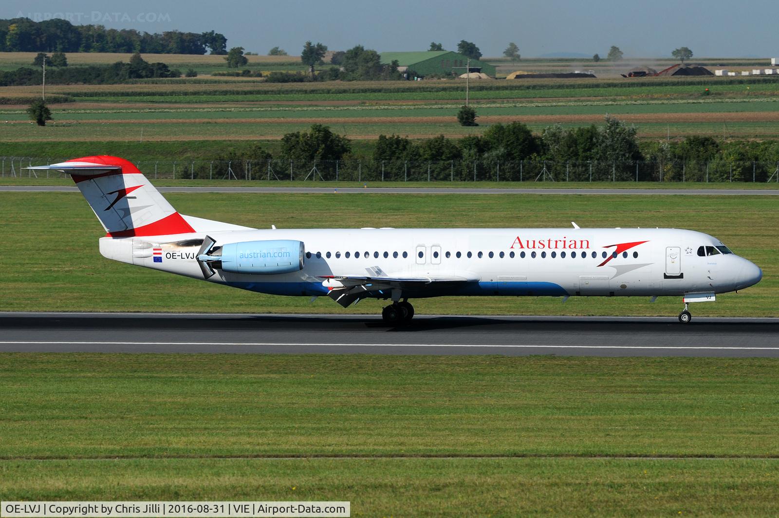 OE-LVJ, 1991 Fokker 100 (F-28-0100) C/N 11359, Austrian