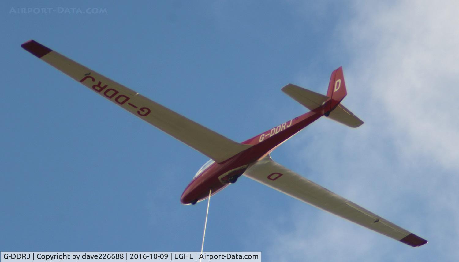 G-DDRJ, Schleicher Ka-6E Rhonsegler C/N 13583, G DDRJ - pull up via winch at Lasham EGHL