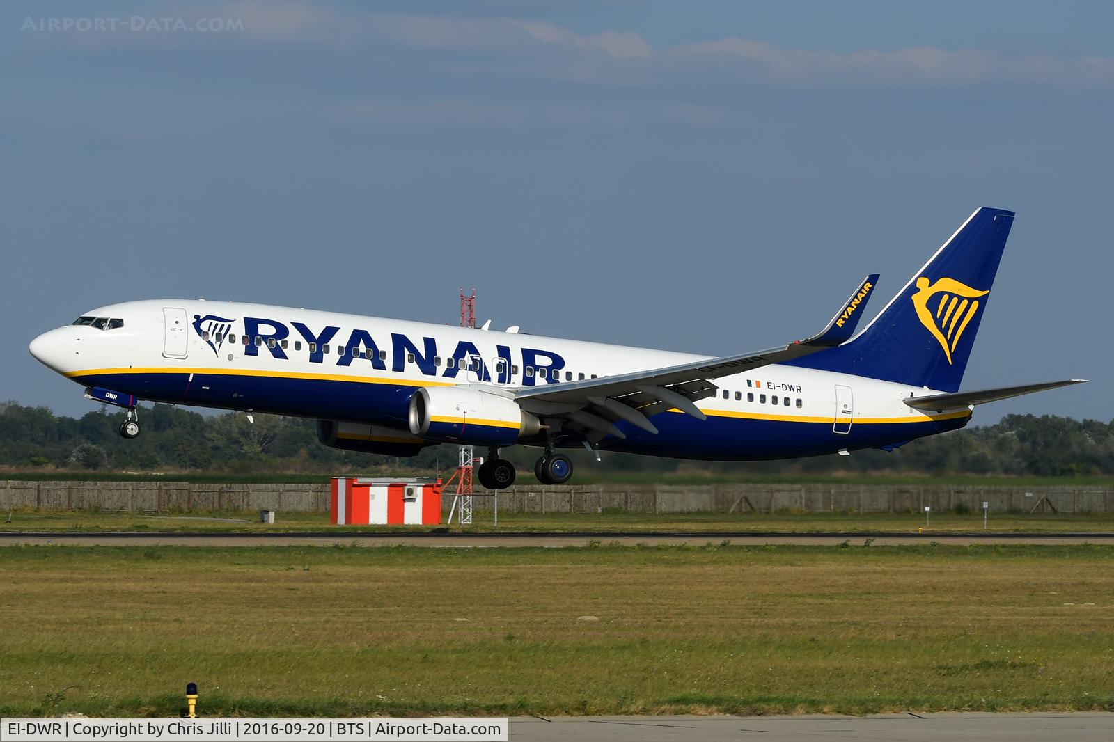 EI-DWR, 2007 Boeing 737-8AS C/N 36081, Ryanair
