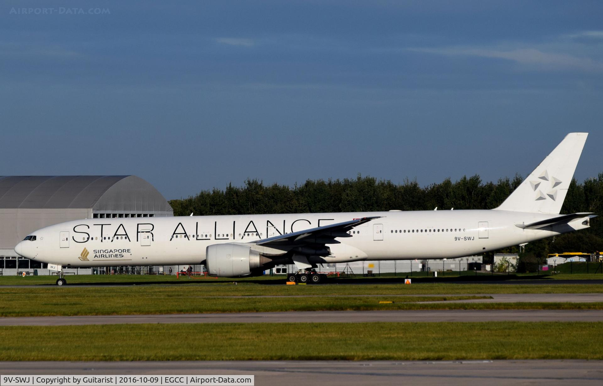 9V-SWJ, 2007 Boeing 777-312/ER C/N 34575, At Manchester