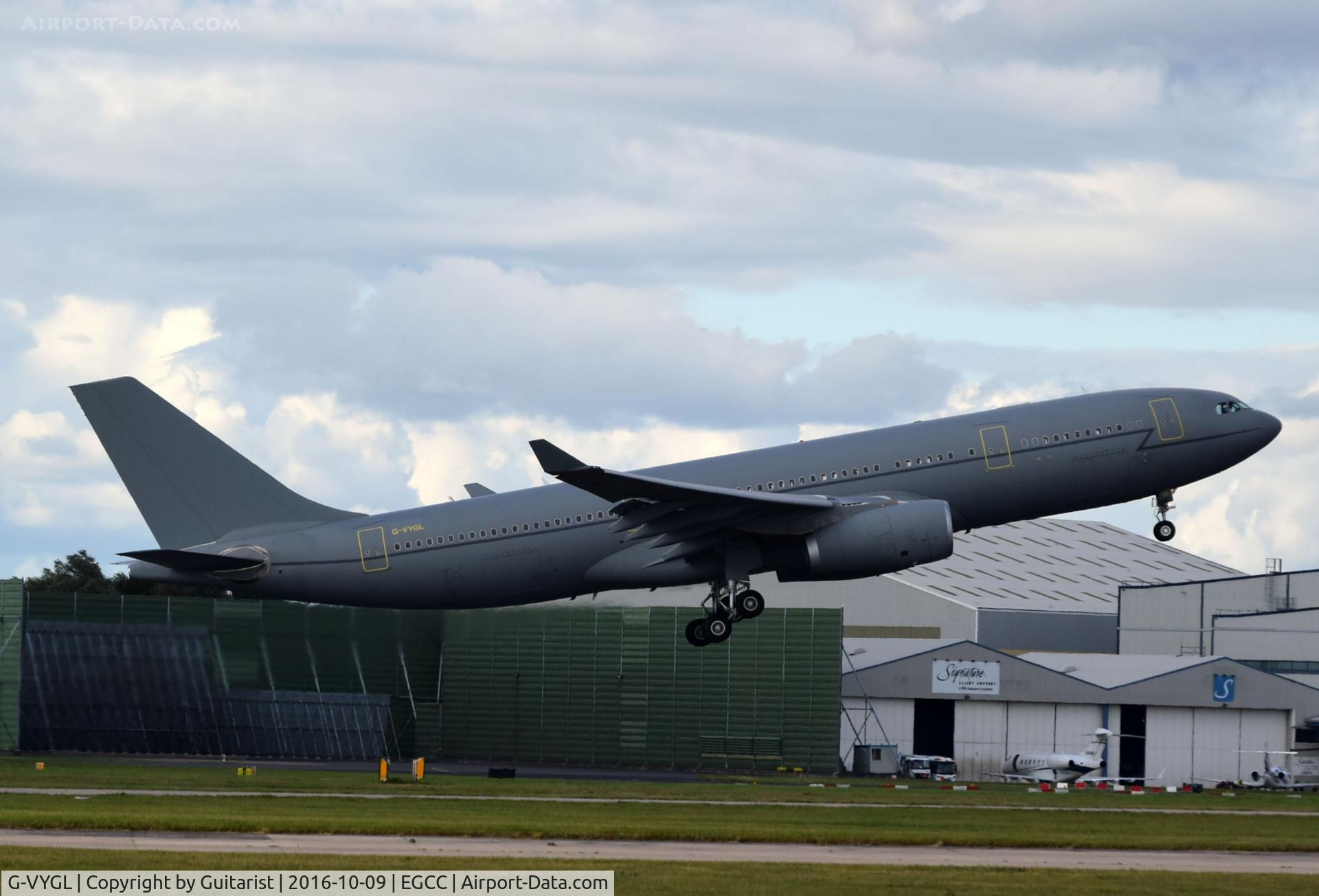 G-VYGL, 2013 Airbus KC3 Voyager (A330-243MRTT) C/N 1555, At Manchester