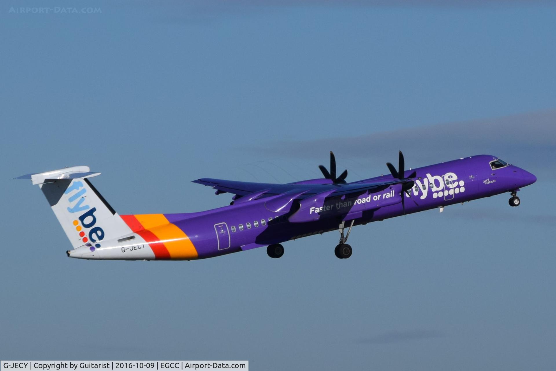 G-JECY, 2007 De Havilland Canada DHC-8-402Q Dash 8 C/N 4157, At Manchester
