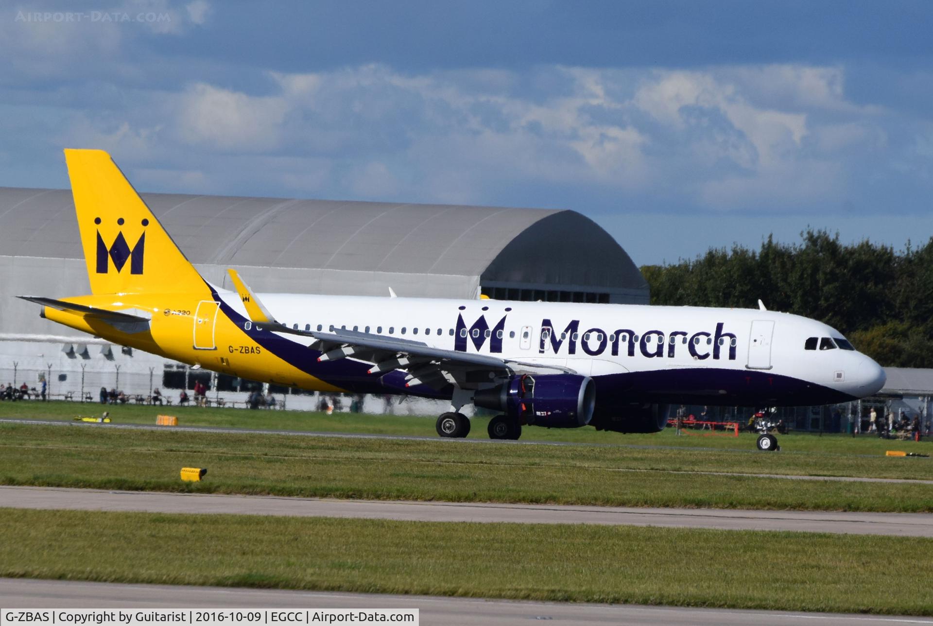 G-ZBAS, 2015 Airbus A320-214 C/N 6550, At Manchester