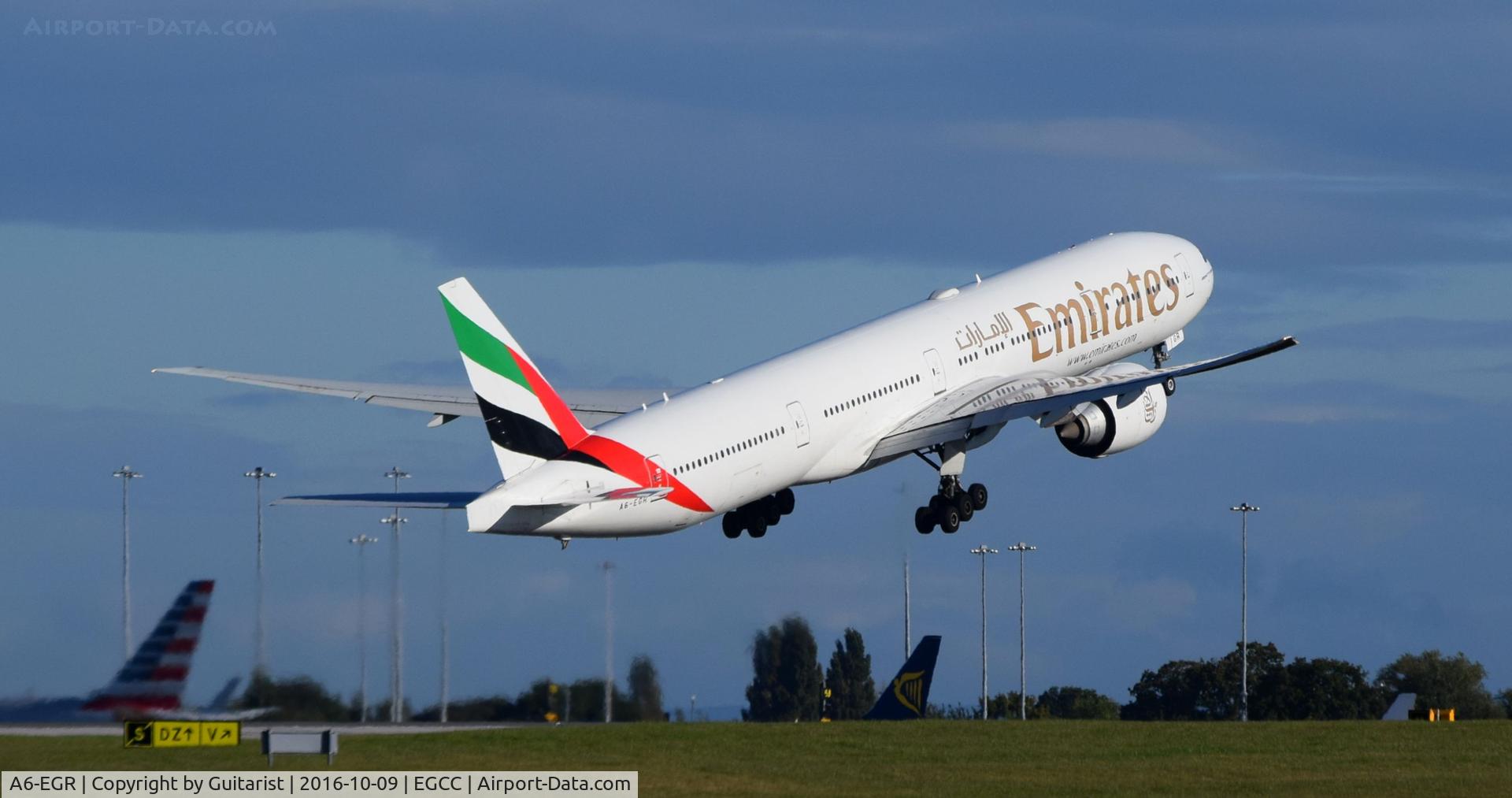 A6-EGR, 2012 Boeing 777-31H/ER C/N 41077, At Manchester
