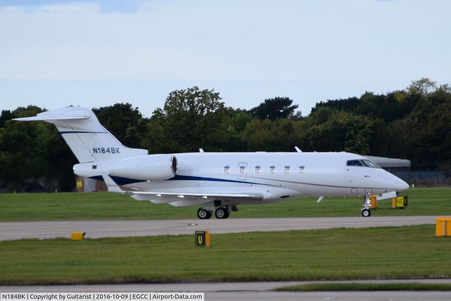 N184BK, 2008 Bombardier Challenger 300 (BD-100-1A10) C/N 20209, At Manchester