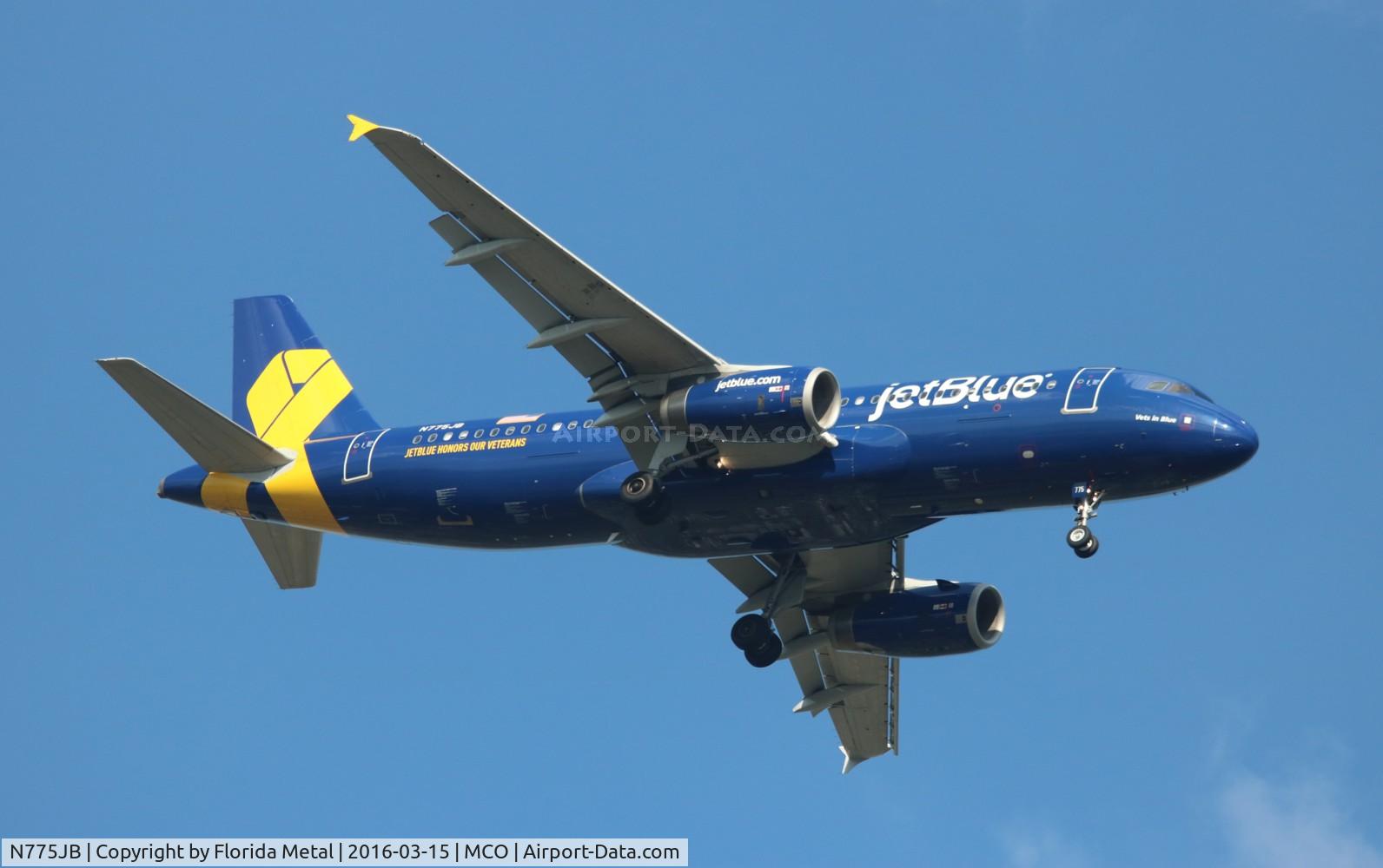 N775JB, 2009 Airbus A320-232 C/N 3800, Vets In Blue