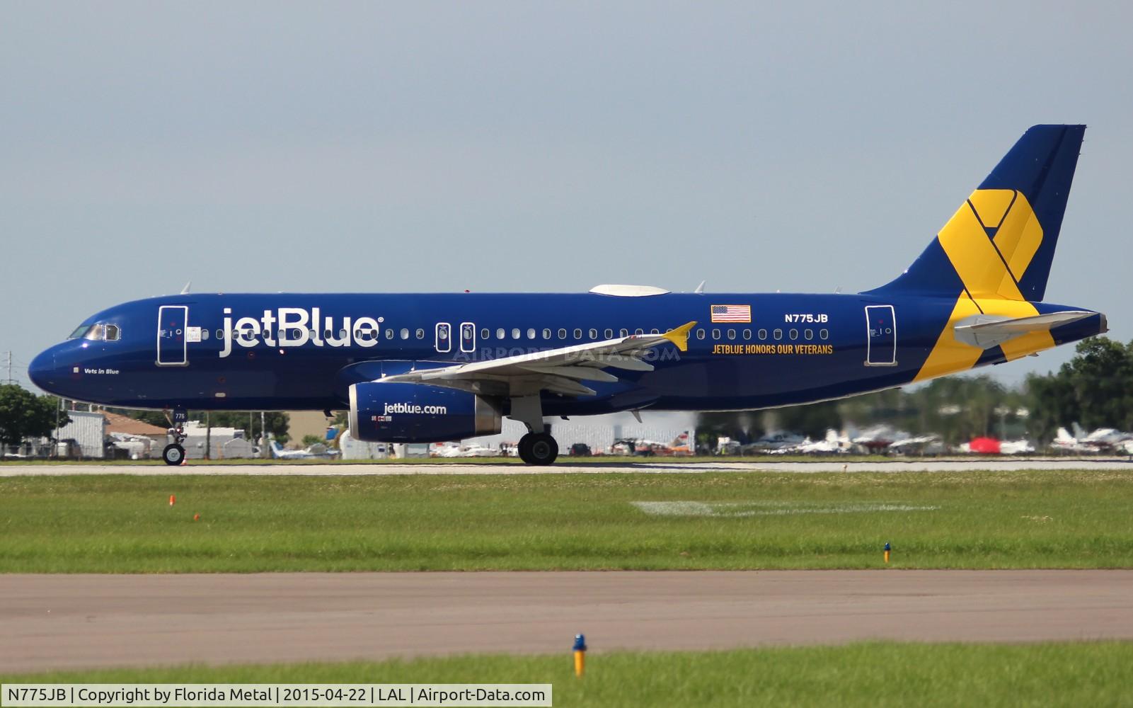 N775JB, 2009 Airbus A320-232 C/N 3800, Vets in Blue