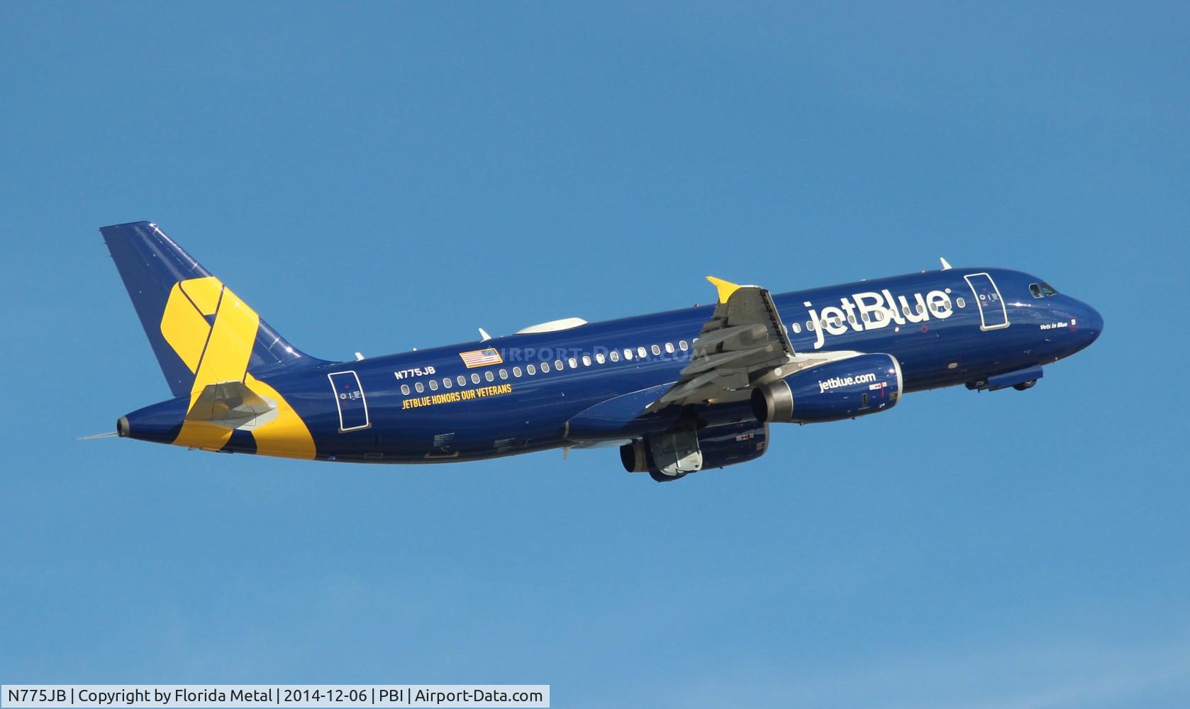 N775JB, 2009 Airbus A320-232 C/N 3800, Vets In Blue
