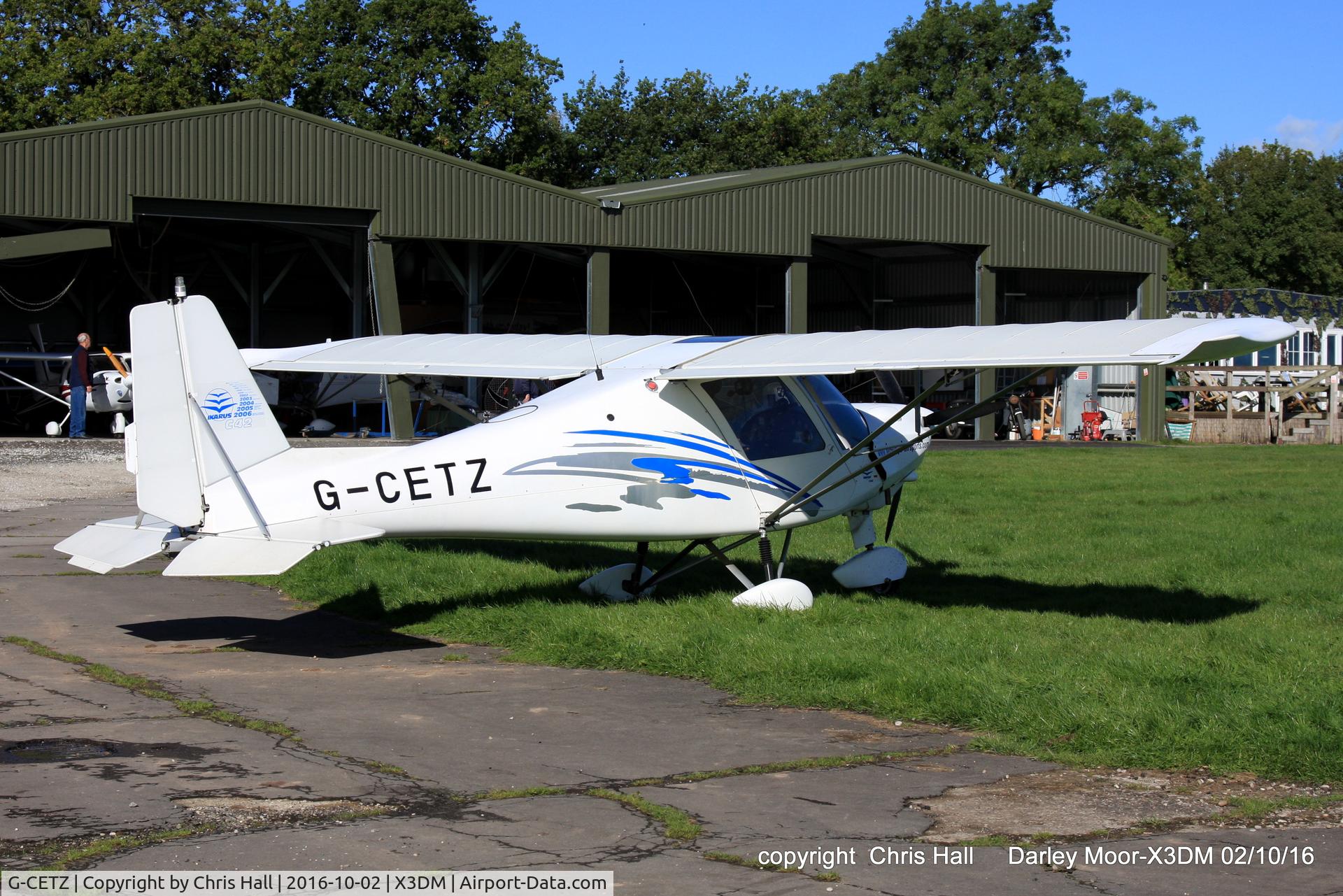 G-CETZ, 2007 Comco Ikarus C42 FB100 C/N 0706-6899, at Darley Moor Airfield