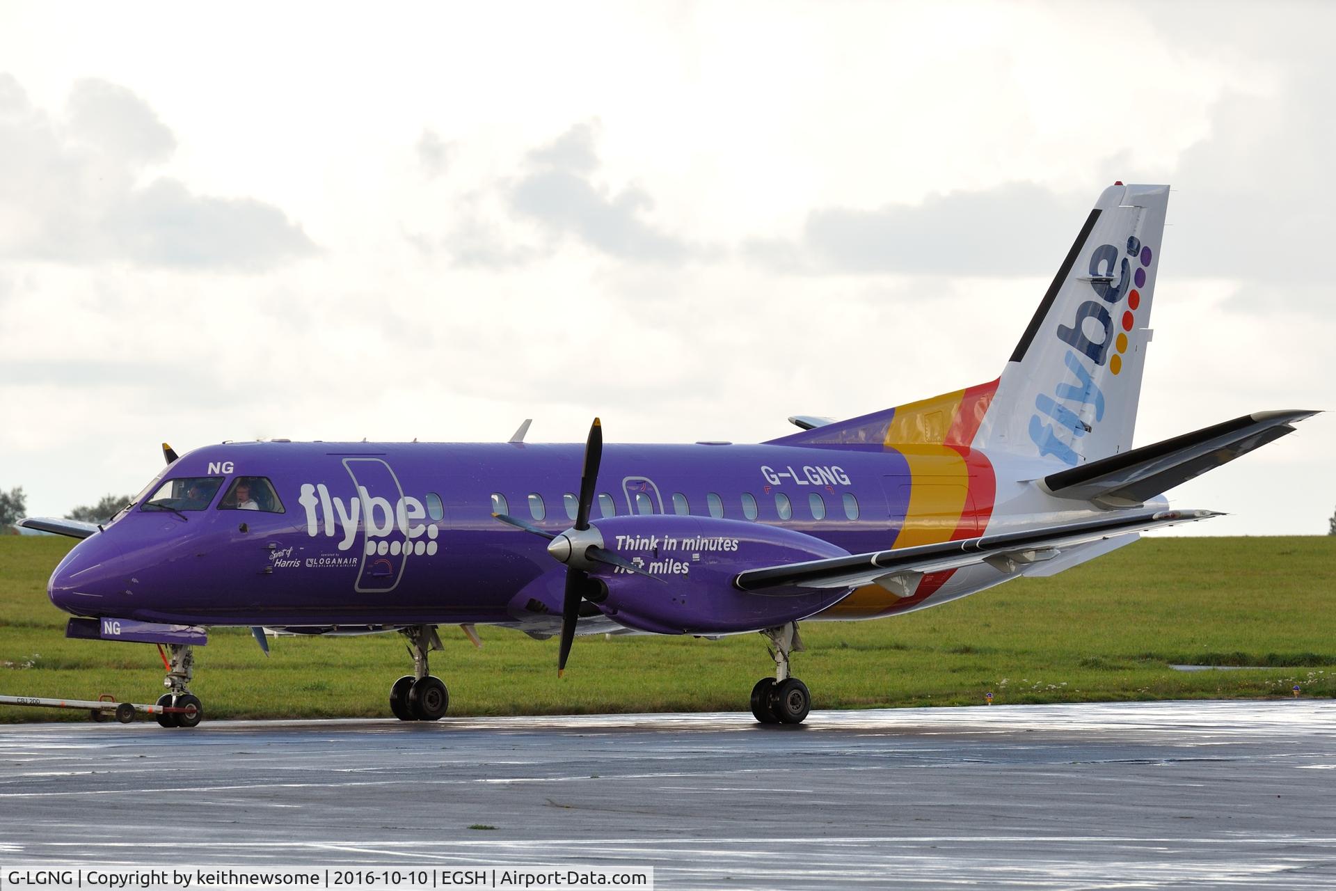 G-LGNG, 1992 Saab SF340B C/N 340B-327, New paint scheme.