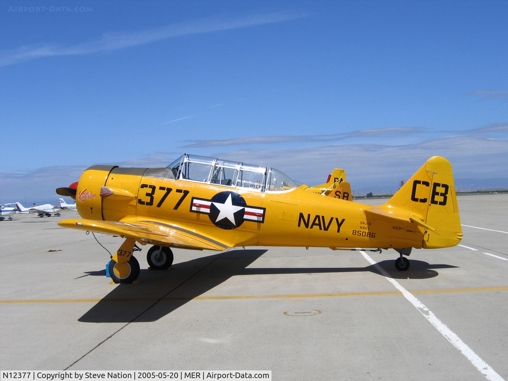 N12377, North American SNJ-5 Texan Texan C/N 85086, SNJ-5 BuAer 85086 Navy CB/377 @ West Coast Coast Formation Clinic