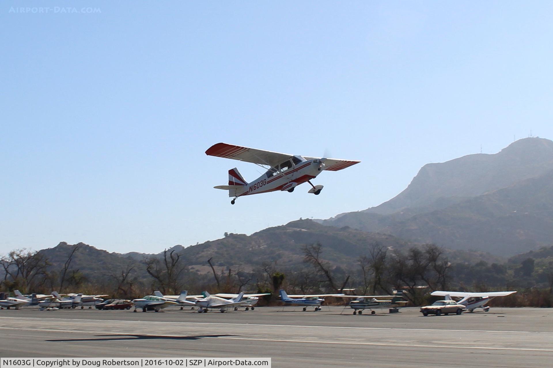 N1603G, 1968 Champion 7ECA Citabria C/N 609, 1968 Champion 7ECA CFITABRIA, Lycoming O-235 115 Hp, another takeoff climb Rwy 22