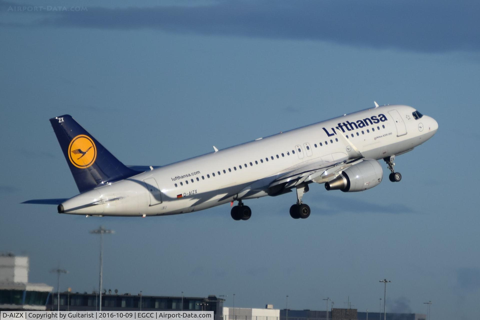 D-AIZX, 2013 Airbus A320-214 C/N 5741, At Manchester