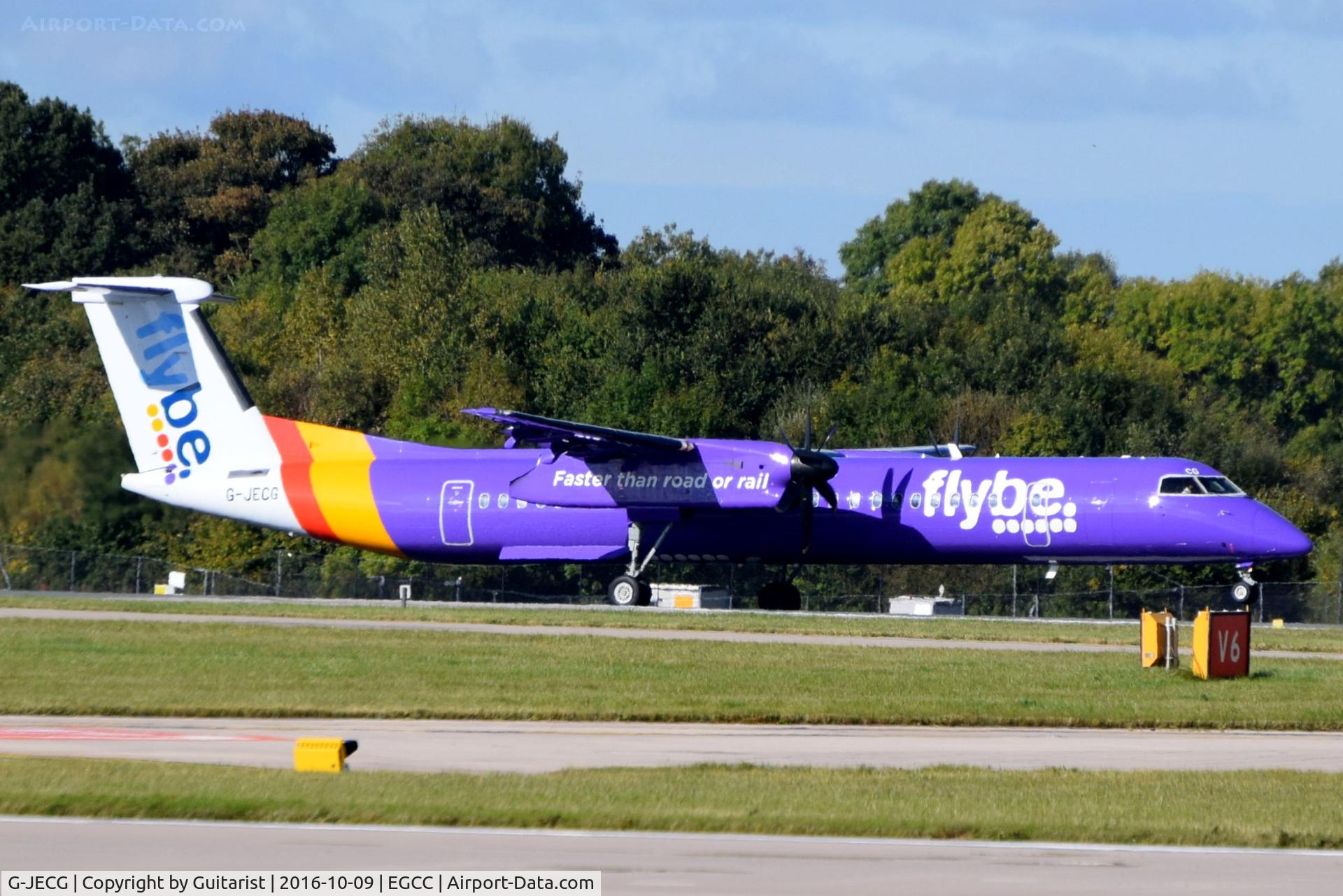 G-JECG, 2004 De Havilland Canada DHC-8-402Q Dash 8 C/N 4098, At Manchester