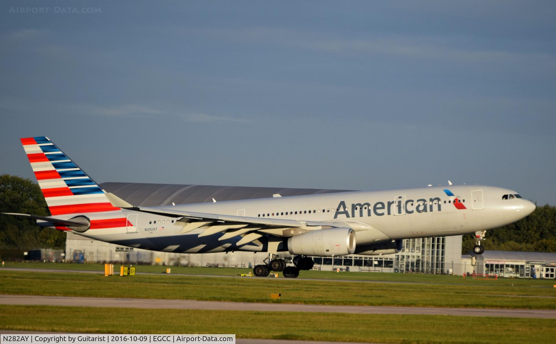 N282AY, 2009 Airbus A330-243 C/N 1069, At Manchester