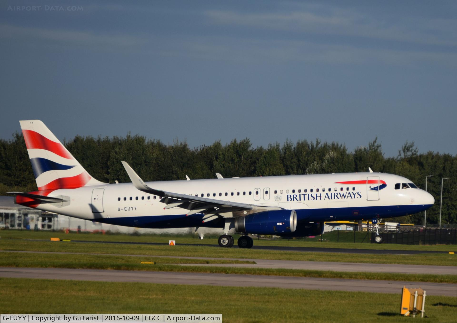 G-EUYY, 2014 Airbus A320-232 C/N 6290, At Manchester