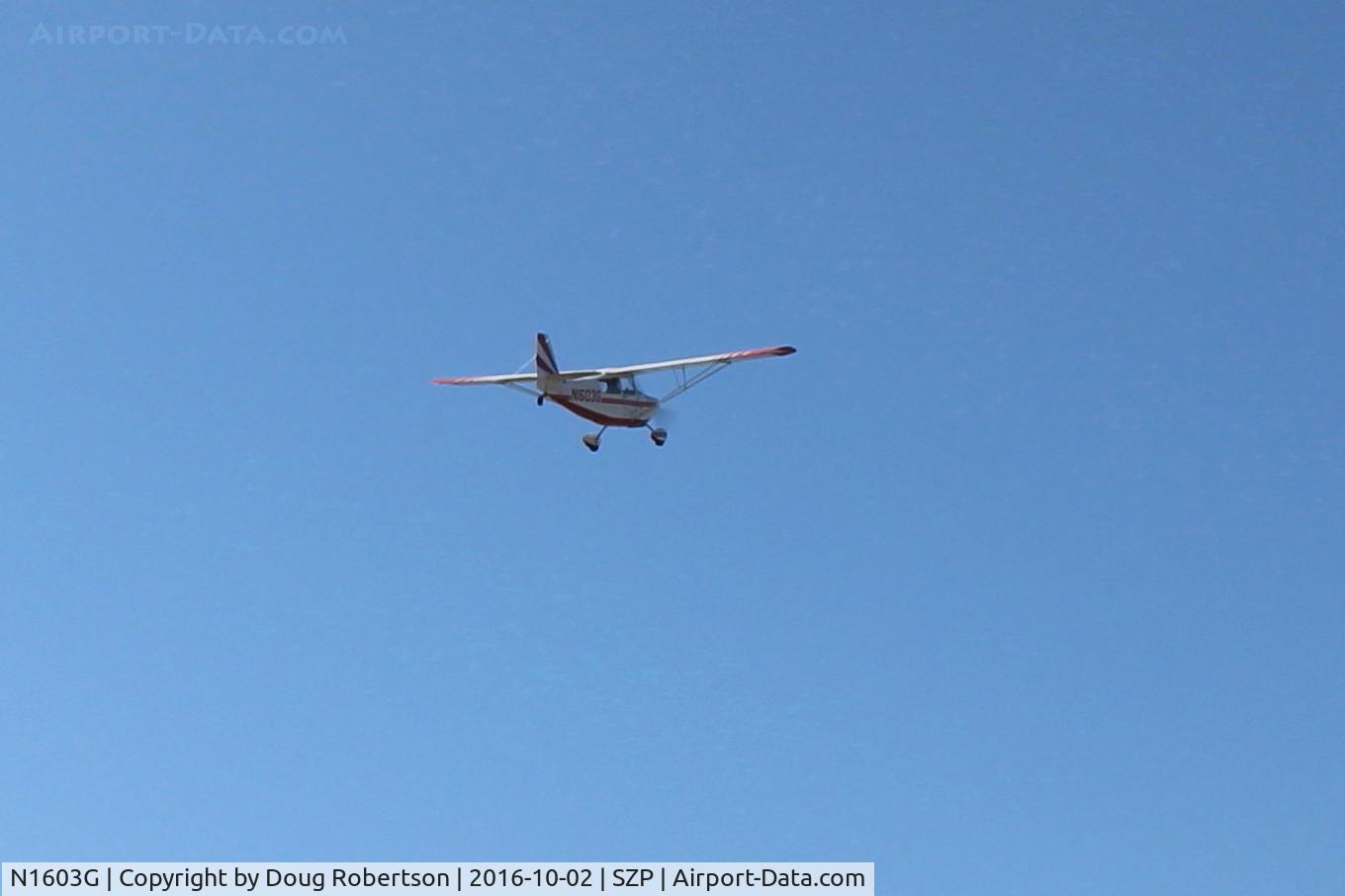 N1603G, 1968 Champion 7ECA Citabria C/N 609, 1968 Champion 7ECA CITABRIA, Lycoming O-235 115 Hp, takeoff climb Rwy 22