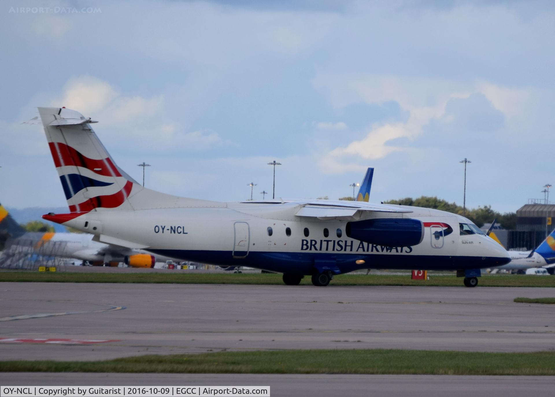 OY-NCL, 2001 Fairchild Dornier 328-310 328JET C/N 3192, At Manchester