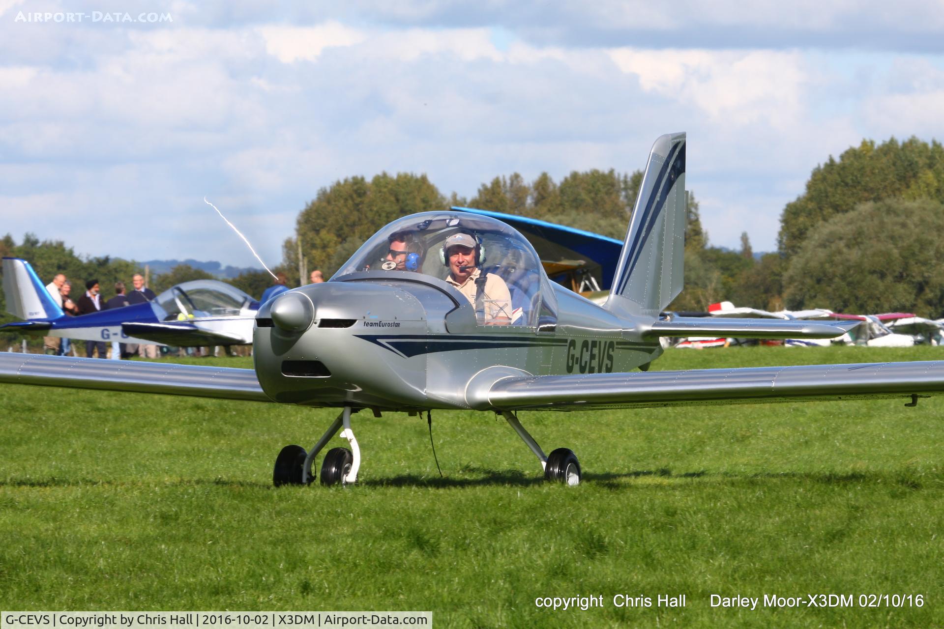 G-CEVS, 2007 Cosmik EV-97 TeamEurostar UK C/N 3102, at Darley Moor Airfield