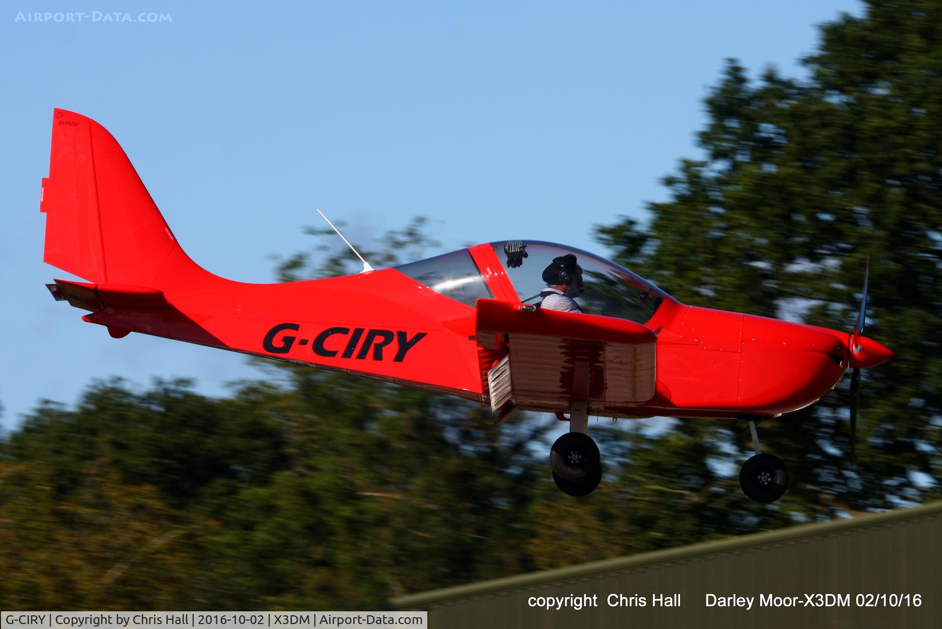 G-CIRY, 2015 Evektor EV-97 Eurostar SL C/N 2015-4222, at Darley Moor Airfield
