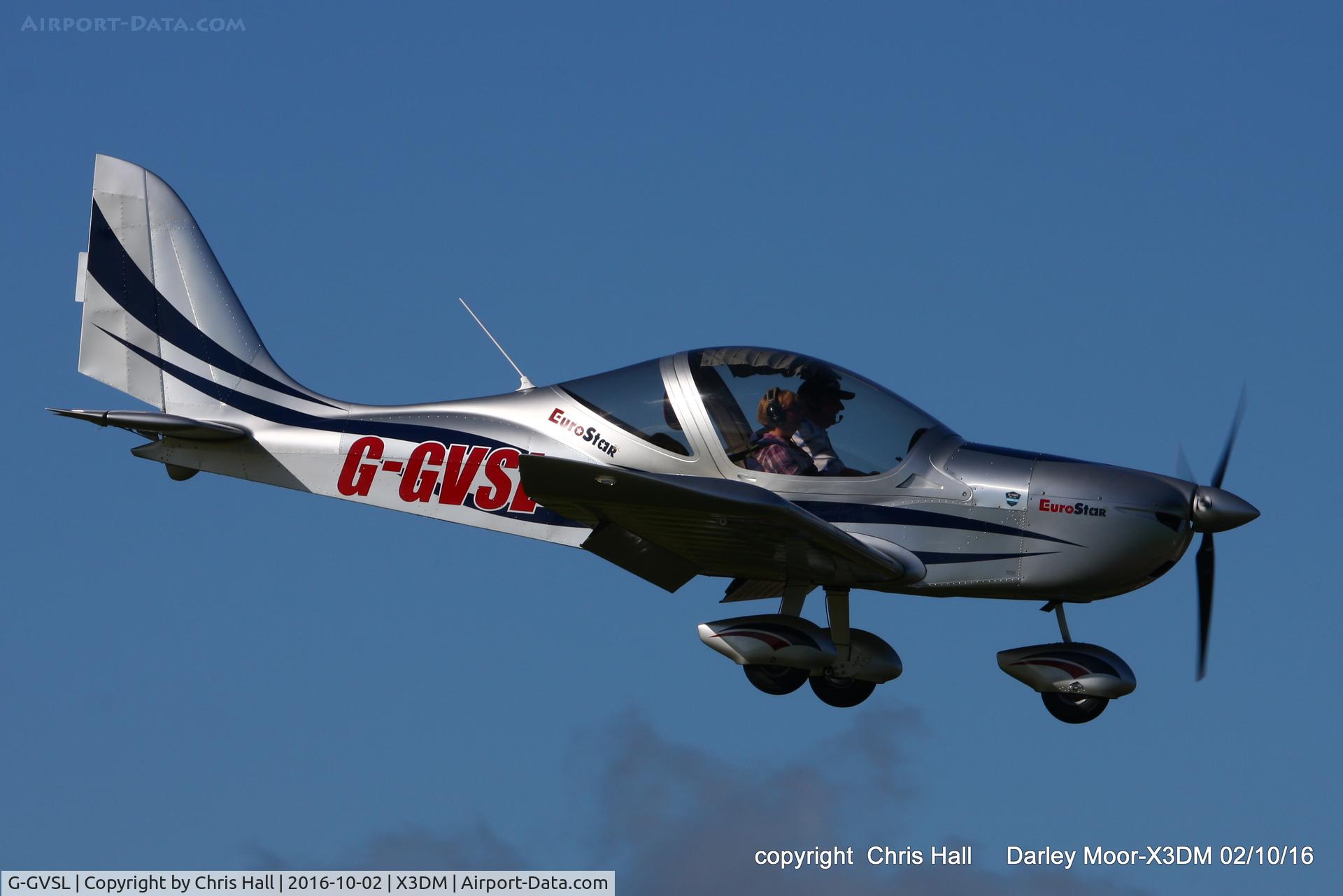 G-GVSL, 2014 Evektor-Aerotechnik EV-97 Eurostar SL C/N LAA 315B-15288, at Darley Moor Airfield