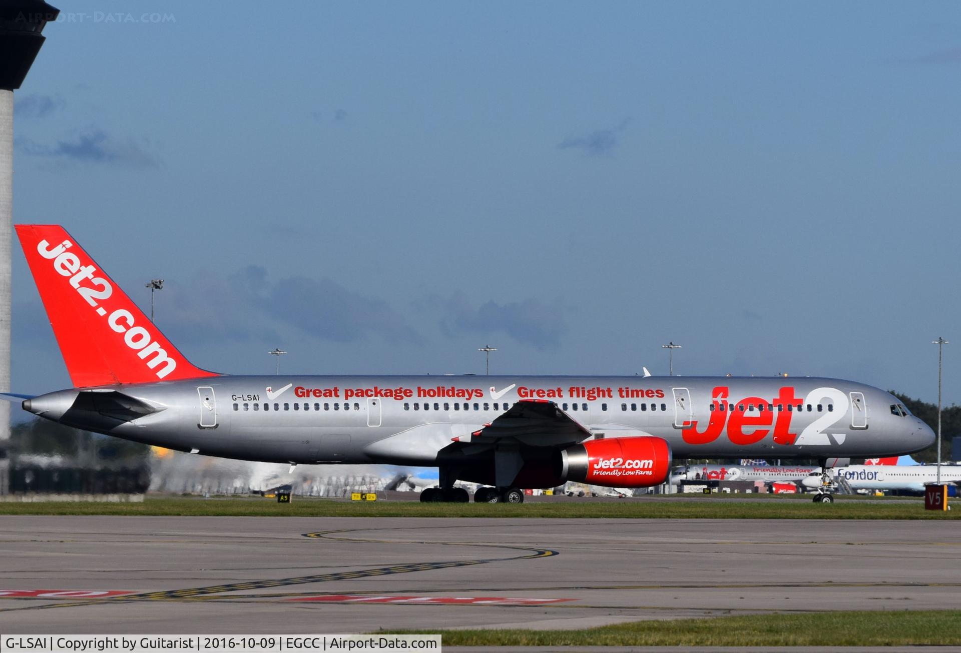 G-LSAI, 1987 Boeing 757-21B C/N 24016, At Manchester