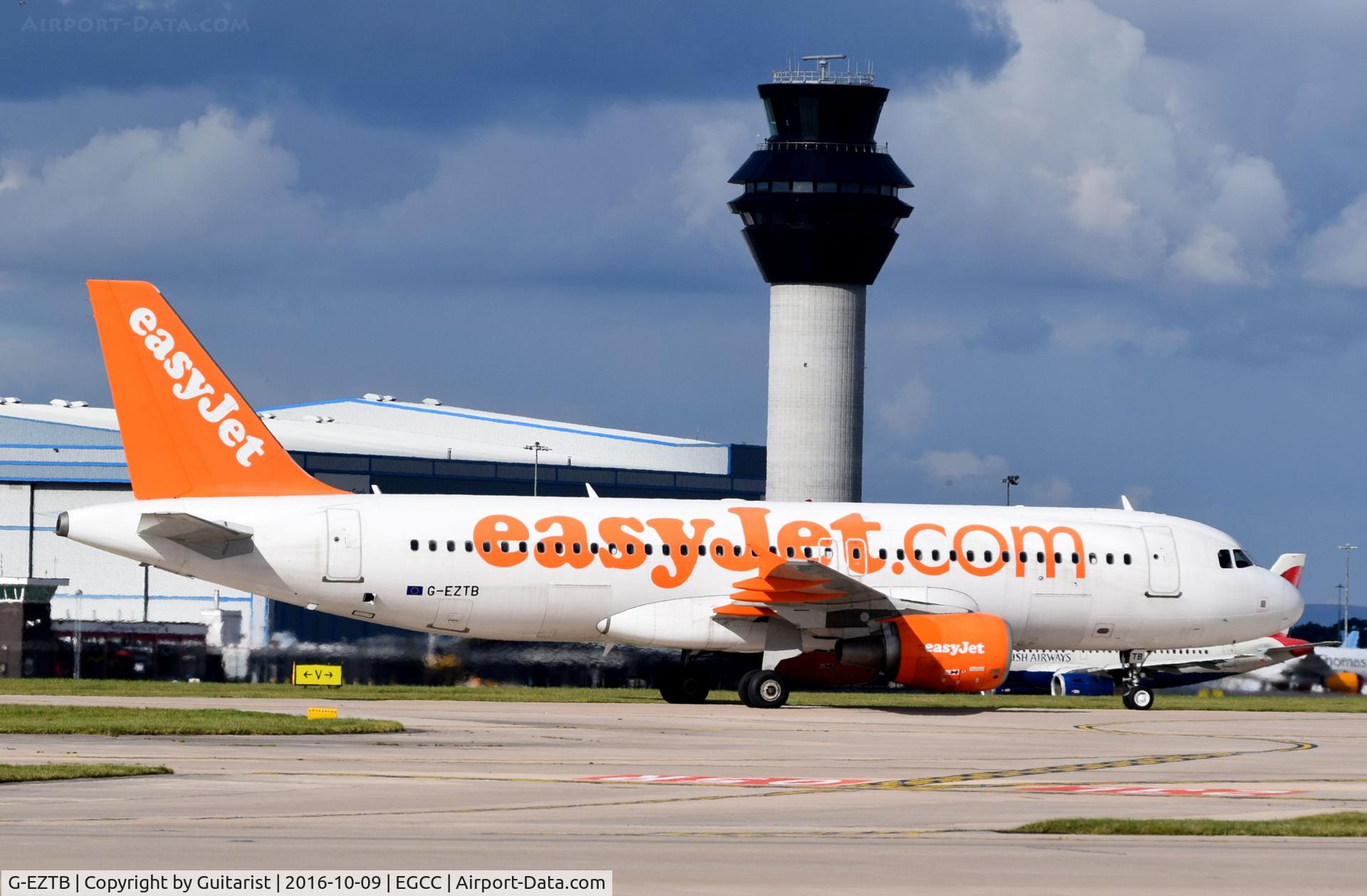 G-EZTB, 2009 Airbus A320-214 C/N 3843, At Manchester