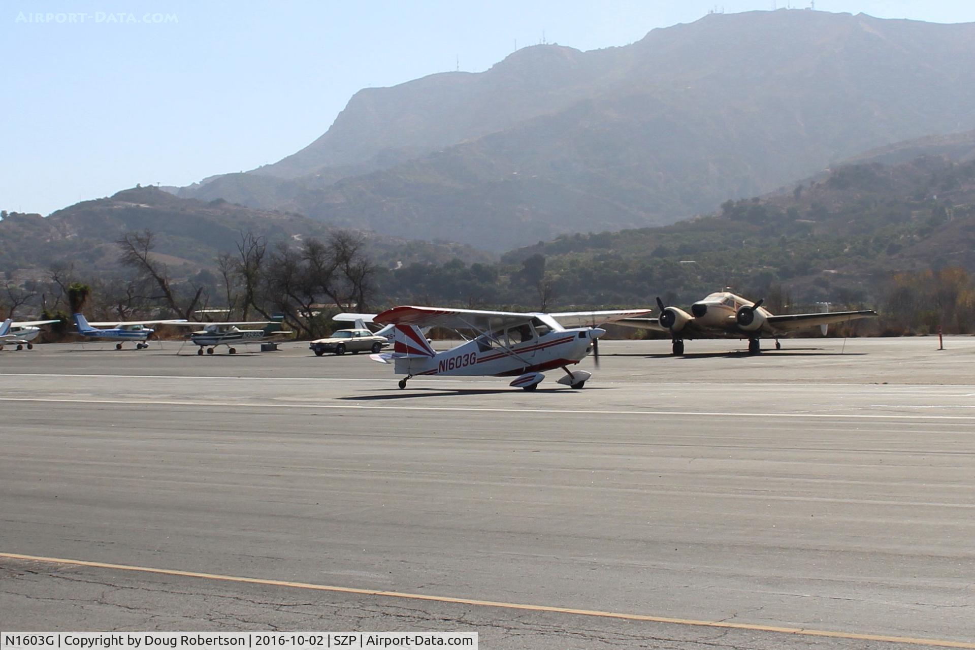 N1603G, 1968 Champion 7ECA Citabria C/N 609, 1968 Champion 7ECA CITABRIA, Lycoming O-235 115 Hp, landing roll Rwy 22