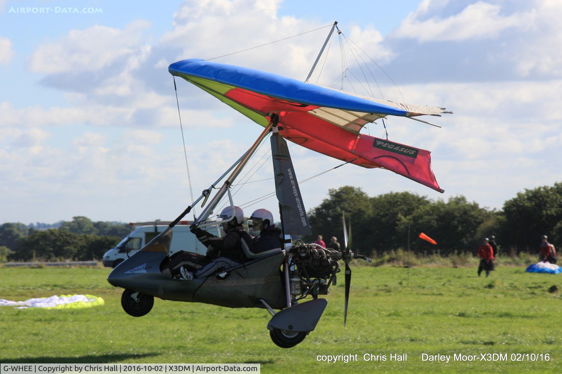 G-WHEE, 1999 Pegasus Quantum 15-912 C/N 7510, at Darley Moor Airfield