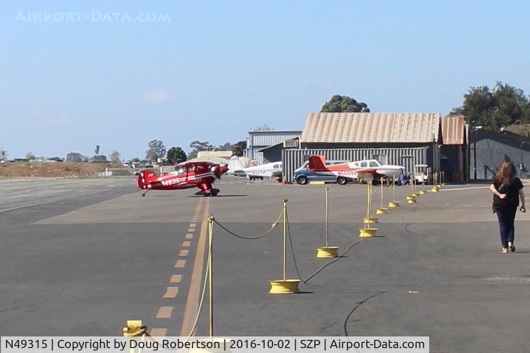N49315, 1983 Pitts S-1T Special C/N 1013, 1983 Pitts Aerobatics S-1T SPECIAL, Lycoming AEIO-360 180 Hp, taxi off the active