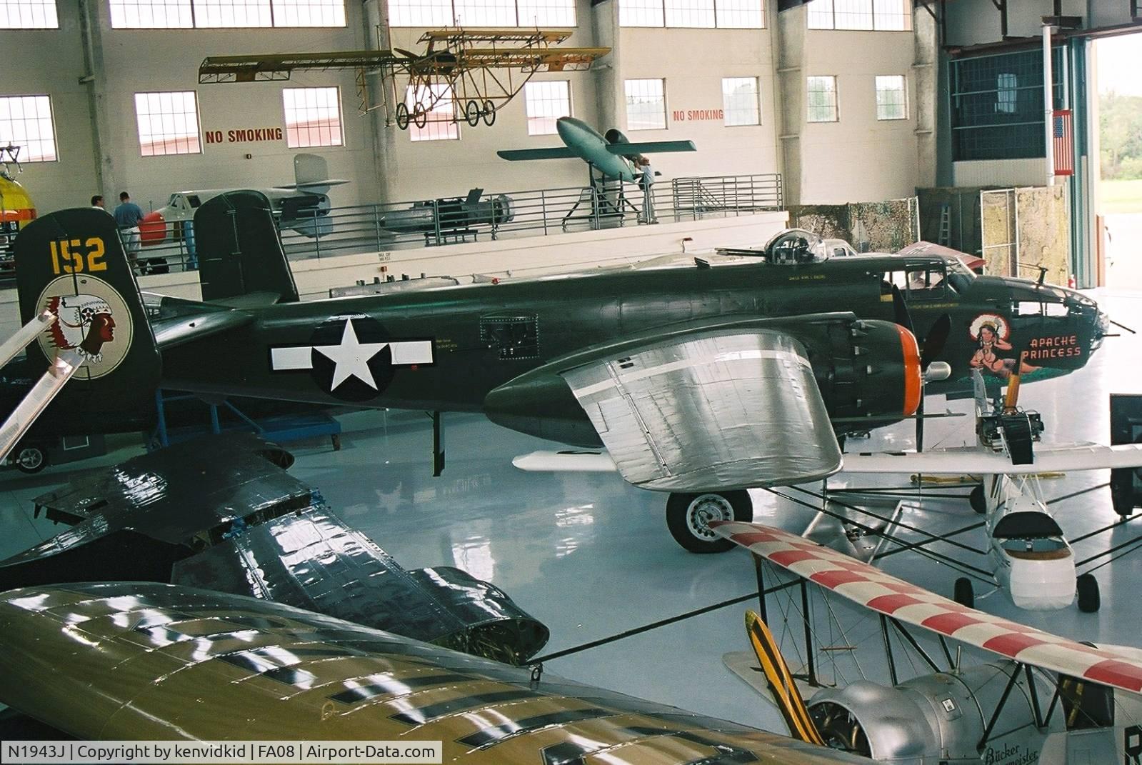 N1943J, 1943 North American B-25N Mitchell C/N 108-35072, At Fantasy of Flight, Polk City, circa 2003.