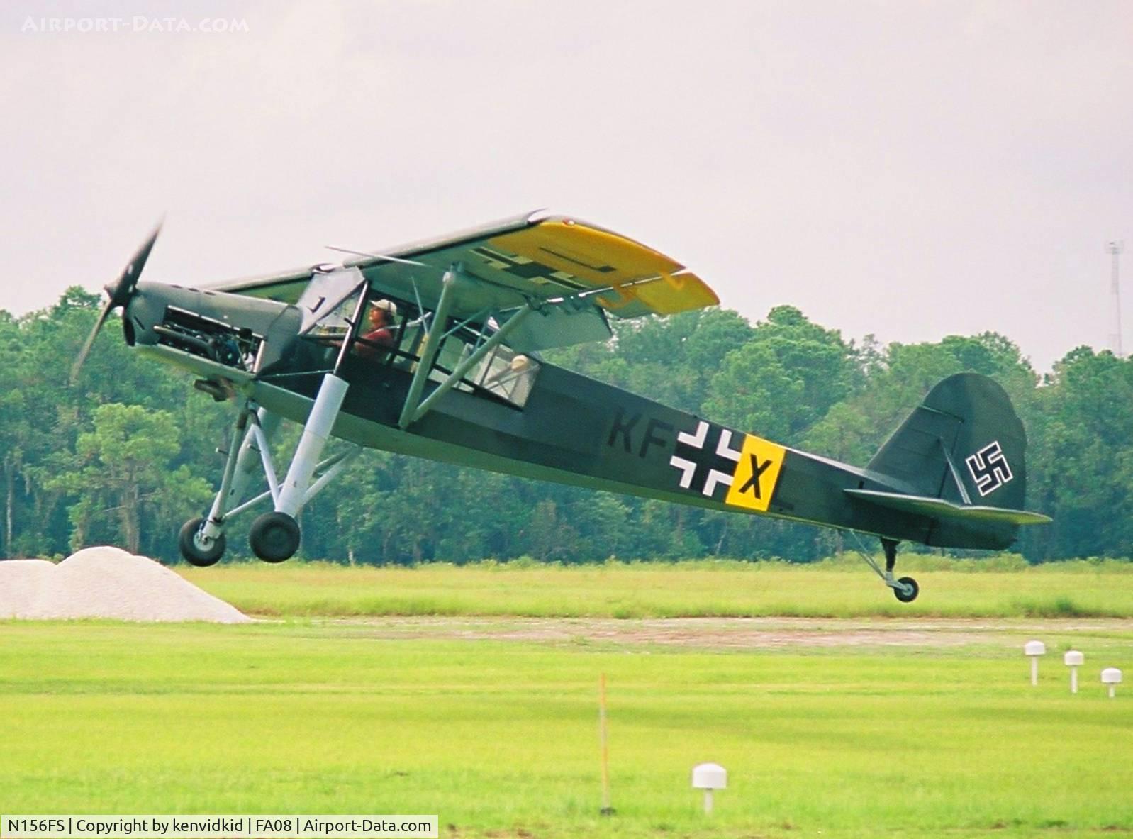 N156FS, 1942 Fieseler F1-156-C2 Storch C/N 4642, At Fantasy of Flight, Polk City, circa 2003.