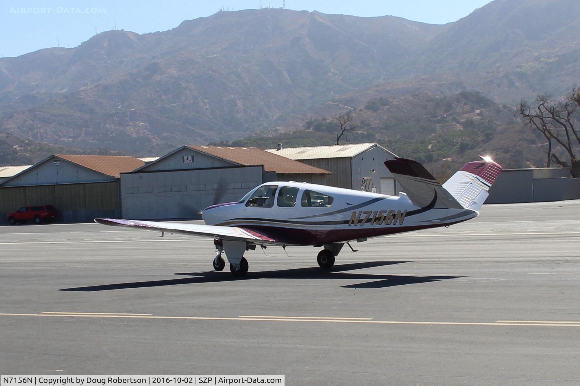 N7156N, 1968 Beech V35A Bonanza C/N D-8687, 1968 Beech V35A BONANZA, Continental IO-520-B 285 Hp, taxi to Rwy 22
