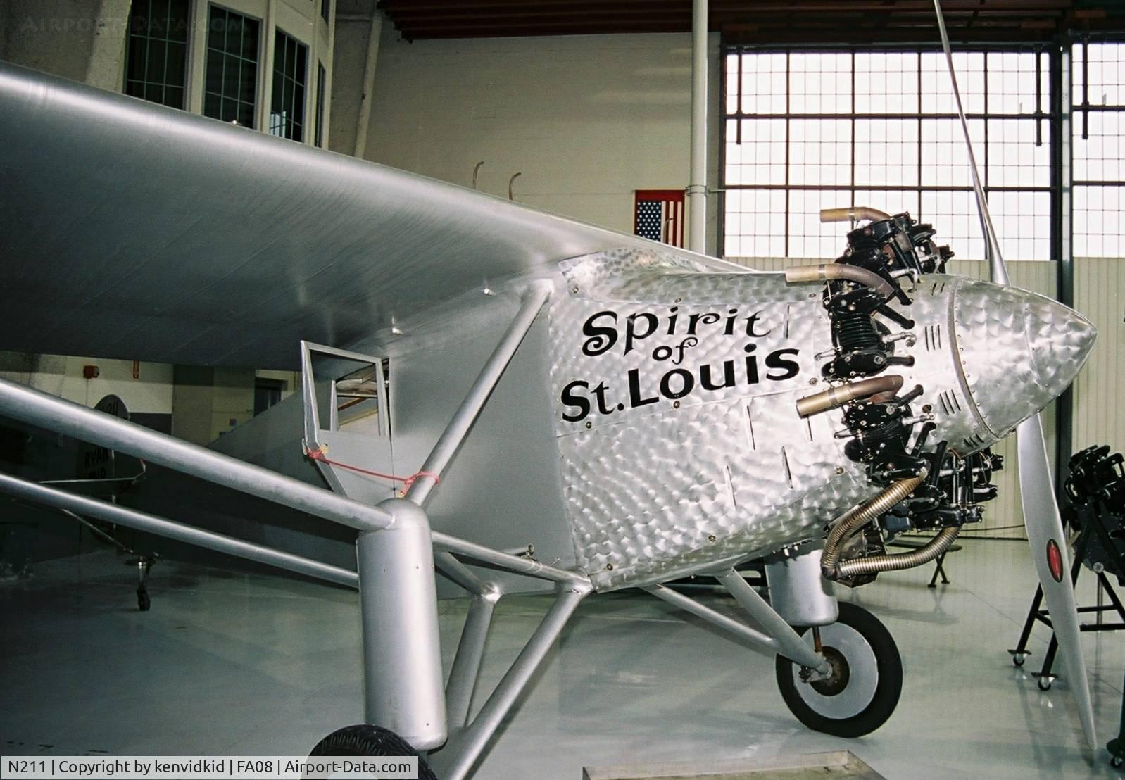 N211, 1990 Ryan NYP Replica C/N 2, At Fantasy of Flight, Polk City, circa 2003.