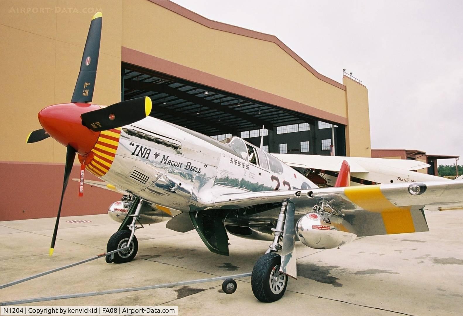 N1204, 1944 North American P-51C Mustang C/N 103-26385, At Fantasy of Flight, Polk City, circa 2003.