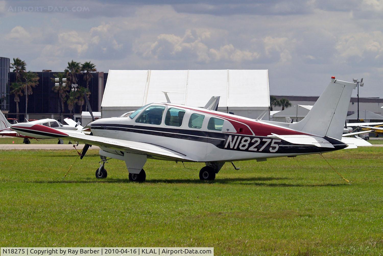 N18275, 1977 Beech A36 Bonanza 36 C/N E-1071, Beech A36 Bonanza 36 [E-1071] Lakeland-Linder~N 16/04/2010