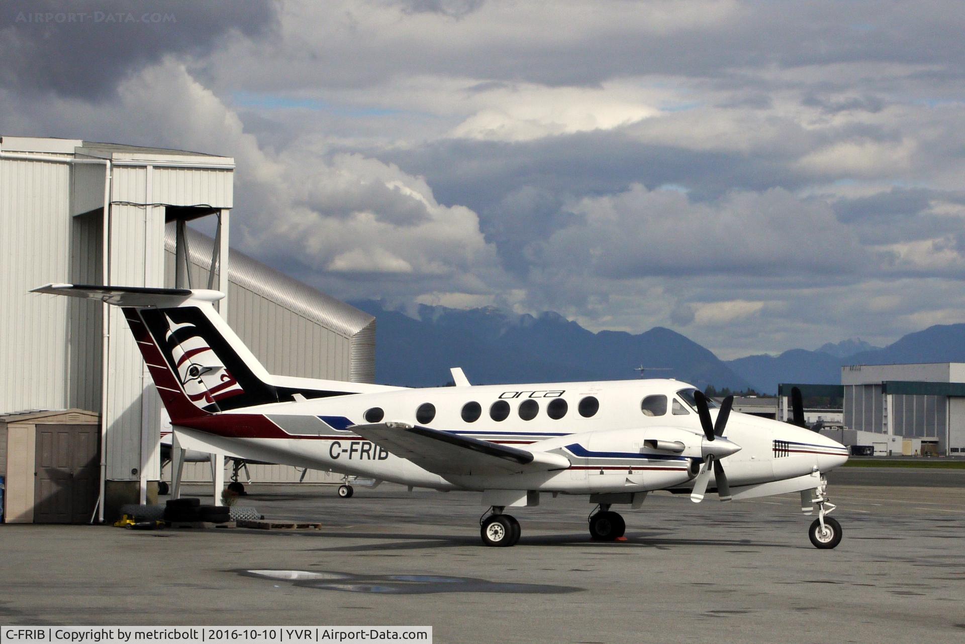 C-FRIB, 1980 Beech 200 King Air C/N BB-657, At YVR South Terminal