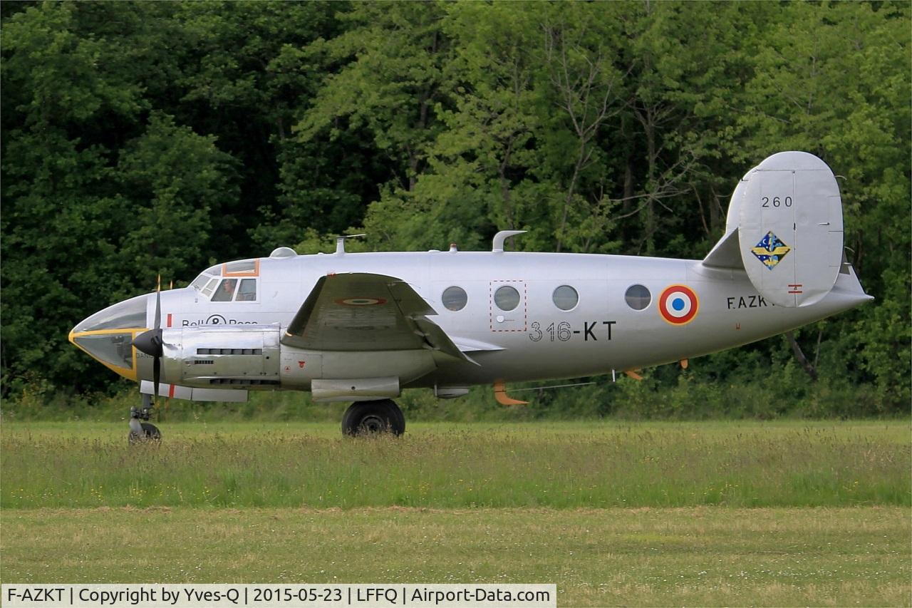 F-AZKT, 1954 Dassault MD-311 Flamant C/N 260, Dassault MD-311 Flamant, Landing, La Ferté-Alais airfield (LFFQ) Airshow 2015