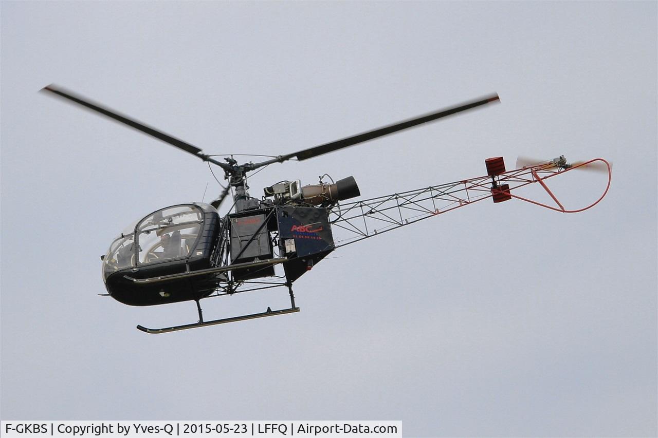F-GKBS, Eurocopter SE-313B Alouette II C/N 1442, Eurocopter SE-313B Alouette II, La Ferté-Alais airfield (LFFQ) Air show 2015