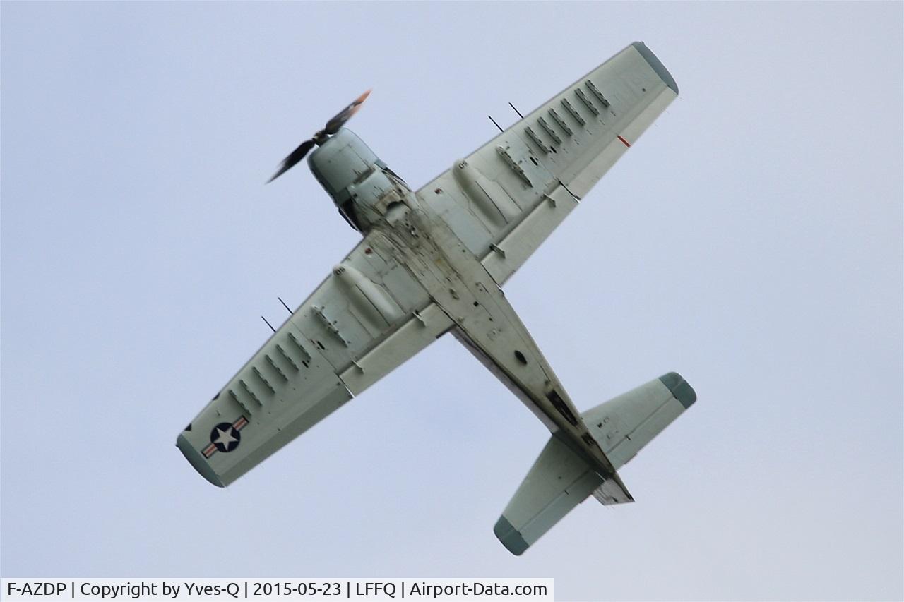 F-AZDP, Douglas AD-4N Skyraider C/N 7449, Douglas AD-4NA Skyraider, On display, La Ferté-Alais airfield (LFFQ) Air show 2015