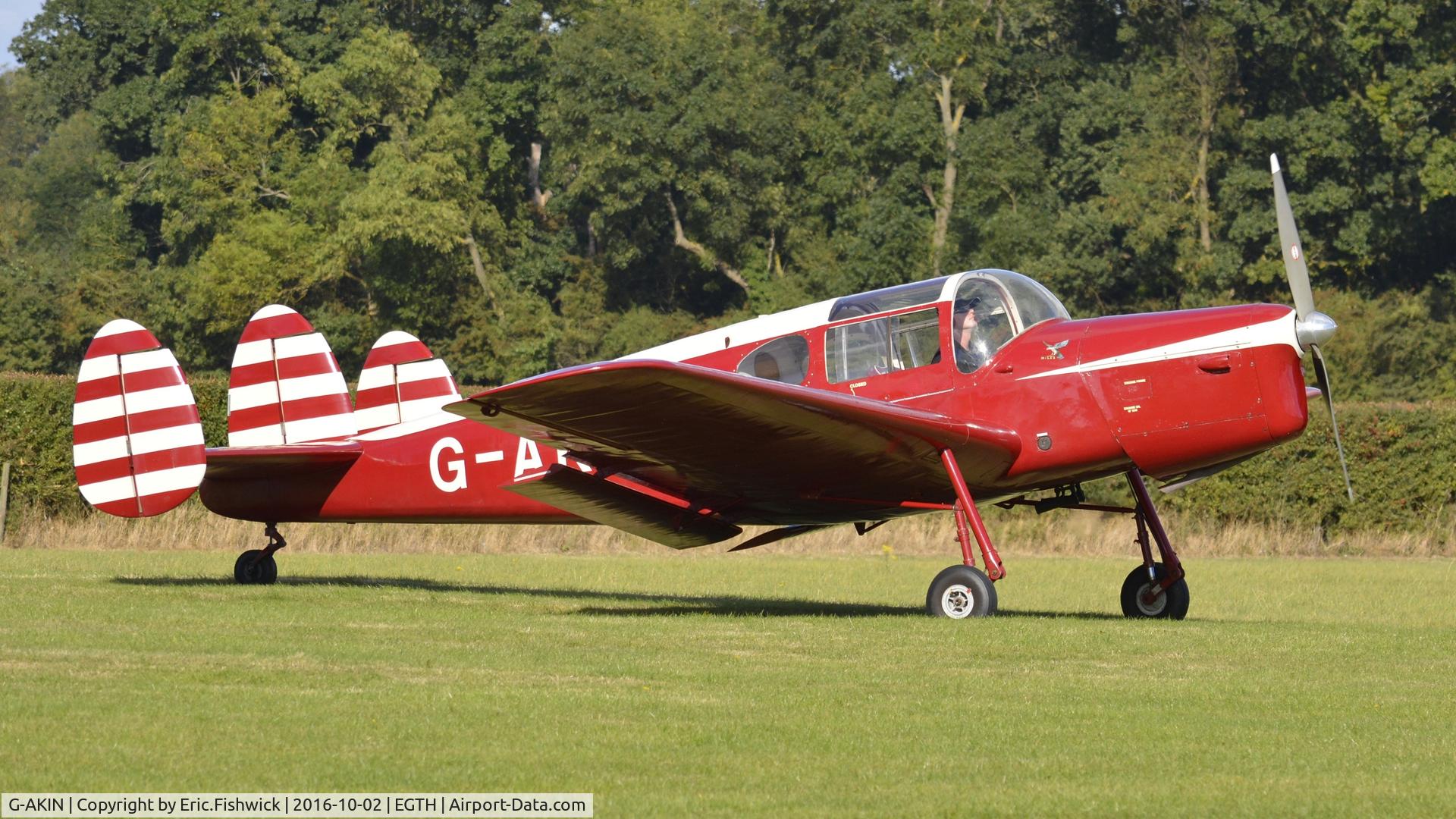 G-AKIN, 1947 Miles M38 Messenger 2A C/N 6728, 2. G-AKIN at Shuttleworth Collection's magnificent 'Season Finale,' October, 2016.