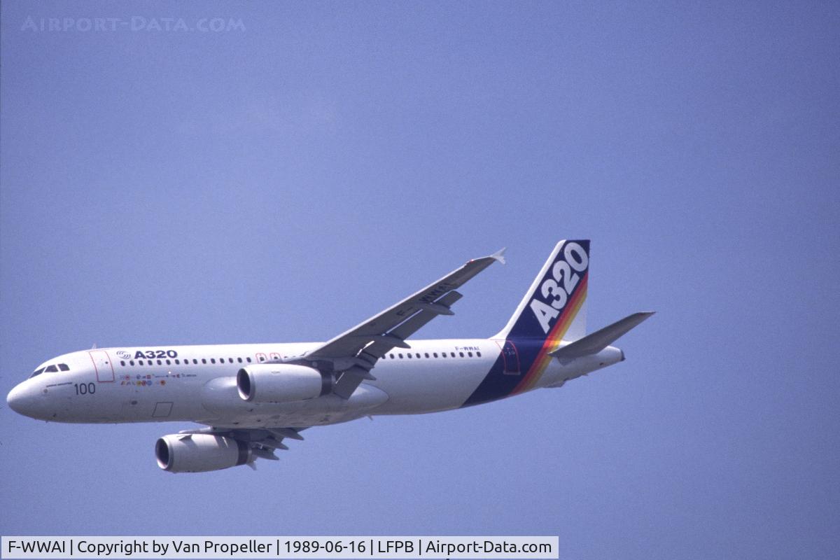 F-WWAI, 1987 Airbus A320-211 C/N 001, Airbus A320-111 prototype as seen at Le Bourget in 1989