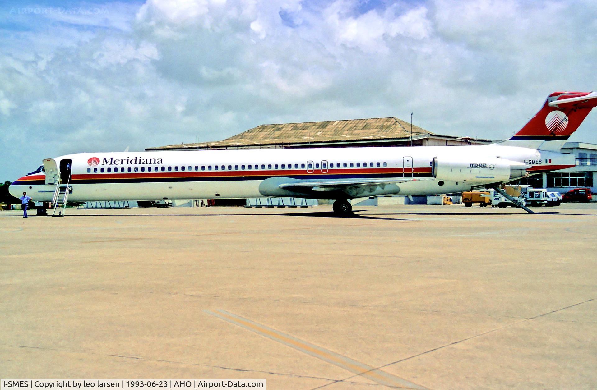 I-SMES, 1991 McDonnell Douglas MD-82 (DC-9-82) C/N 49902, Alghero 23.6.93