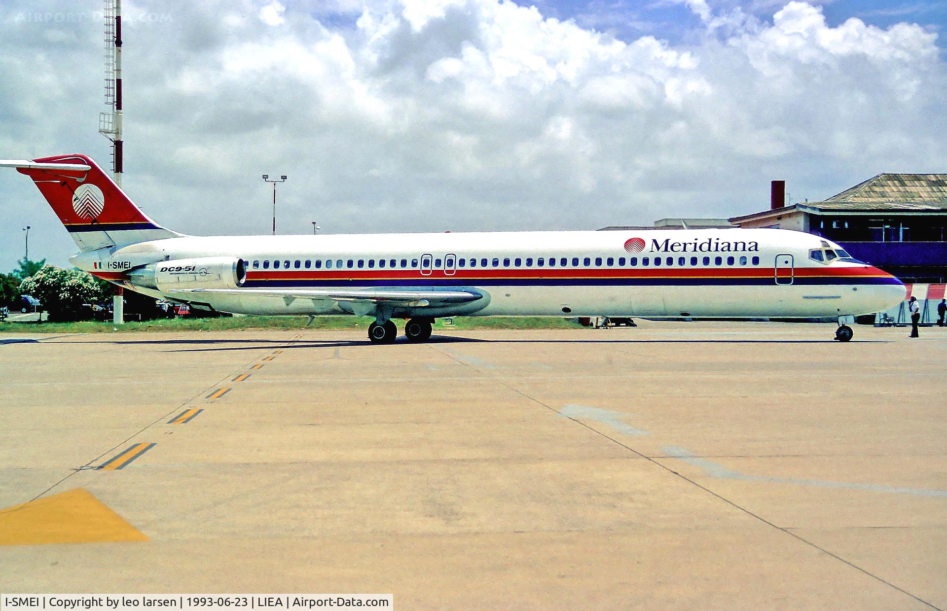 I-SMEI, 1976 Douglas DC-9-51 C/N 47714, Alghero 23.6.93
