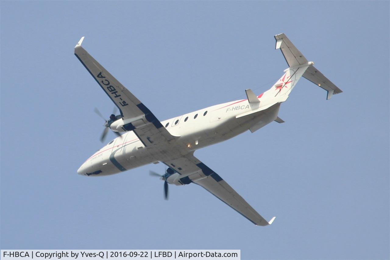 F-HBCA, 1995 Beech 1900D C/N UE-188, Beech 1900D, Climbing from rwy 23, Bordeaux Mérignac airport (LFBD-BOD)