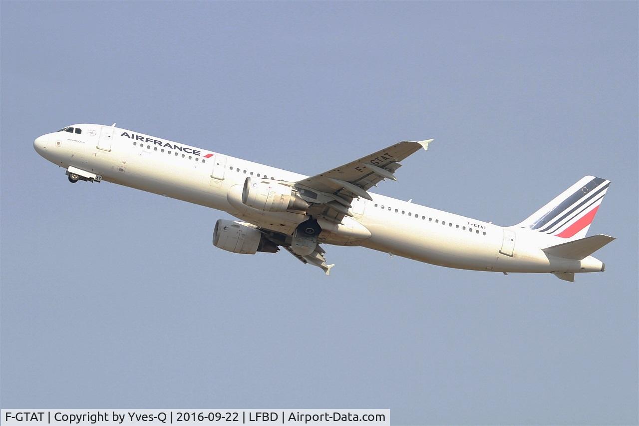 F-GTAT, 2008 Airbus A321-211 C/N 3441, Airbus A321-211, Take off rwy 23, Bordeaux Mérignac airport (LFBD-BOD)