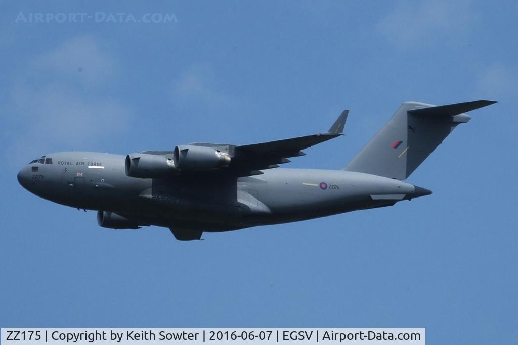 ZZ175, 2008 Boeing C-17A Globemaster III C/N F-185, Queens flypast rehearsal