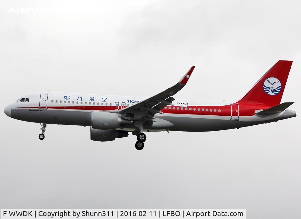 F-WWDK, 2016 Airbus A320-214 C/N 6937, C/n 6937 - To be B-8375